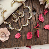 Vriksham Victorian Diamond Polki Crescent Moon Neckpiece-VV1974